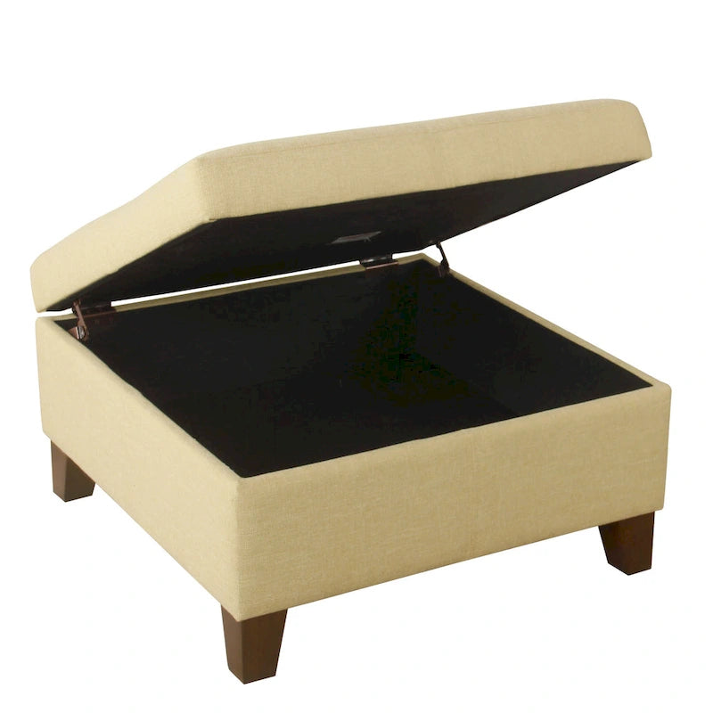 Pouf de rangement carré de 71 cm HomePop Luxury