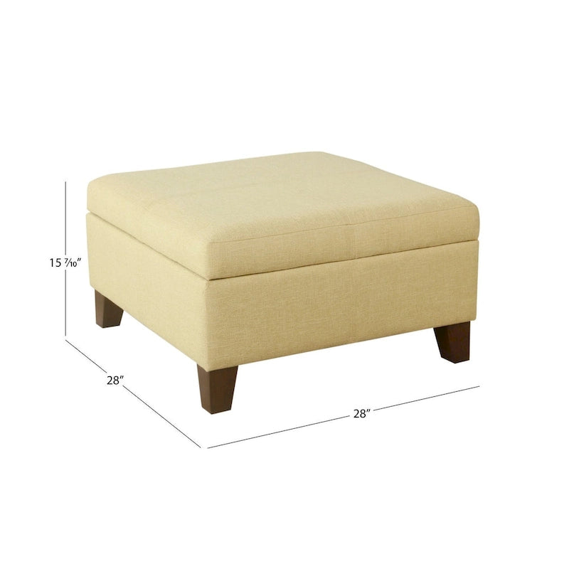 Pouf de rangement carré de 71 cm HomePop Luxury