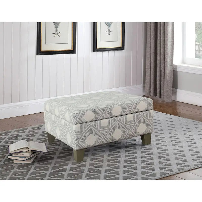 Pouf de rangement carré de 71 cm HomePop Luxury