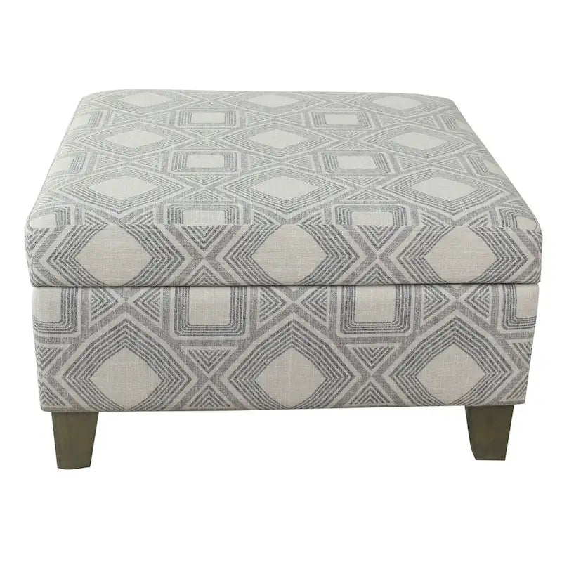 Pouf de rangement carré de 71 cm HomePop Luxury