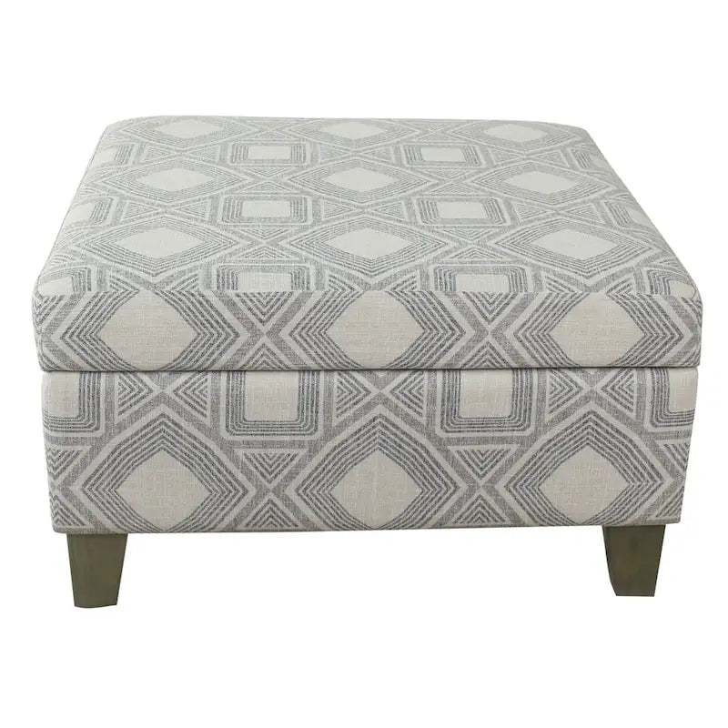 Pouf de rangement carré de 71 cm HomePop Luxury