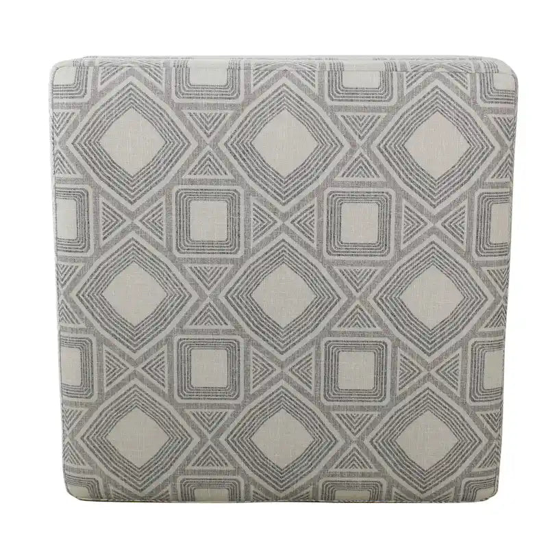 Pouf de rangement carré de 71 cm HomePop Luxury