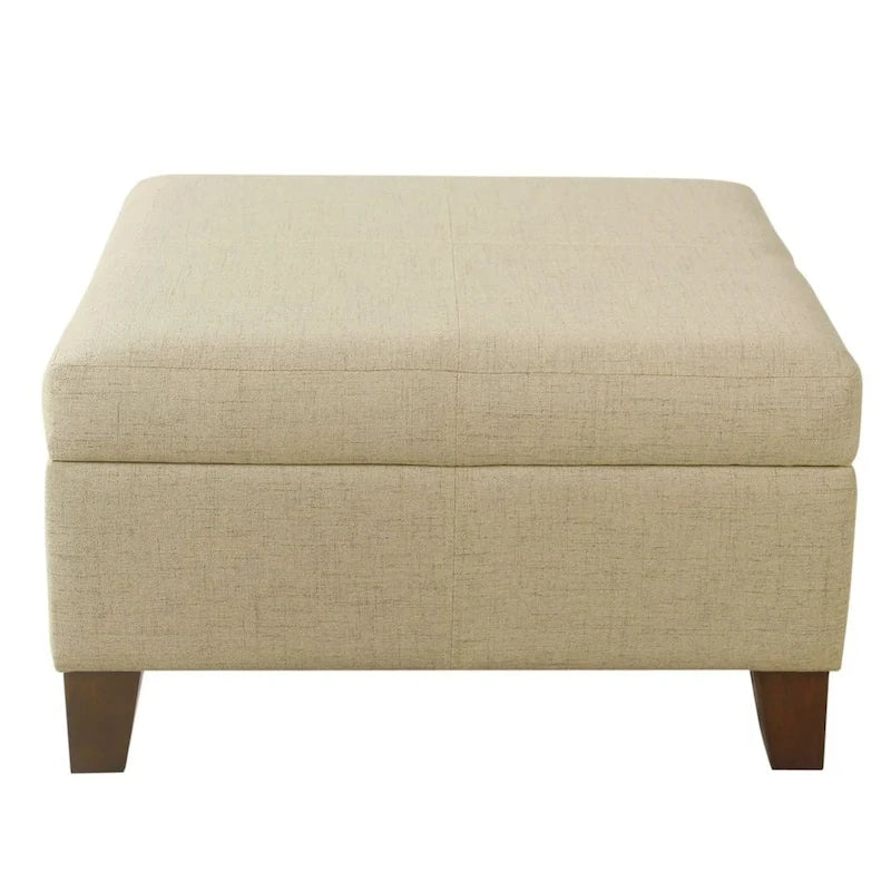 Pouf de rangement carré de 71 cm HomePop Luxury