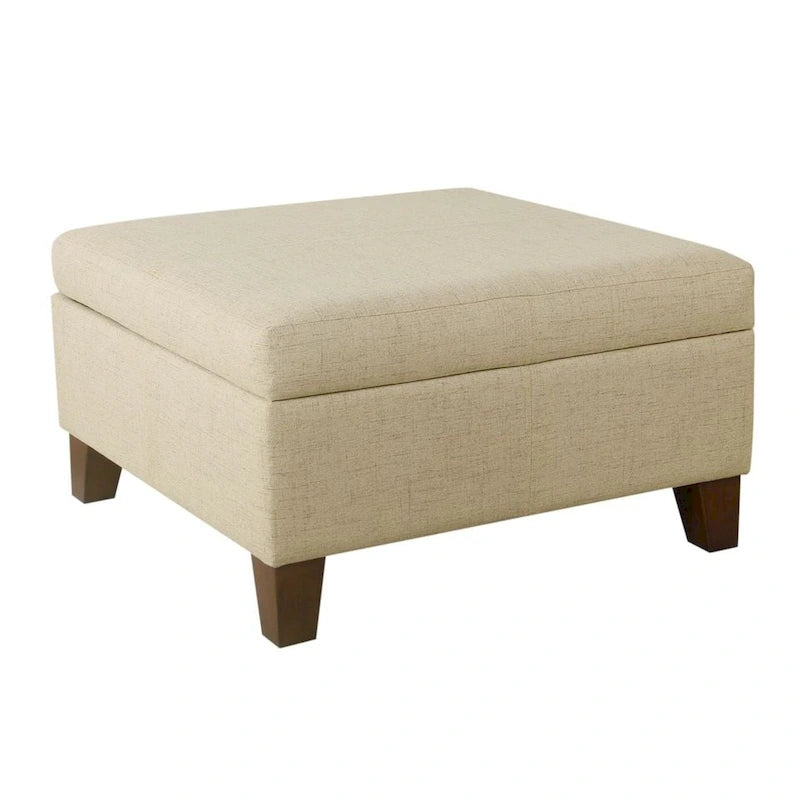 Pouf de rangement carré de 71 cm HomePop Luxury