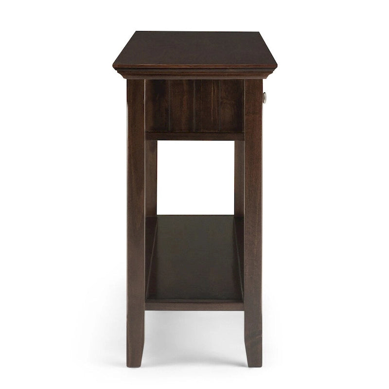 WYNDENHALL Normandy Table console large de style de transition en BOIS MASSIF de 60 po de largeur – 60 x 16 x 30 po