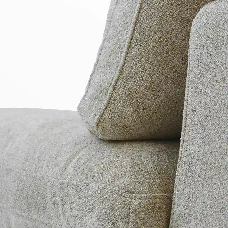 Canapé d'angle 5 pièces et pouf Widen en duvet