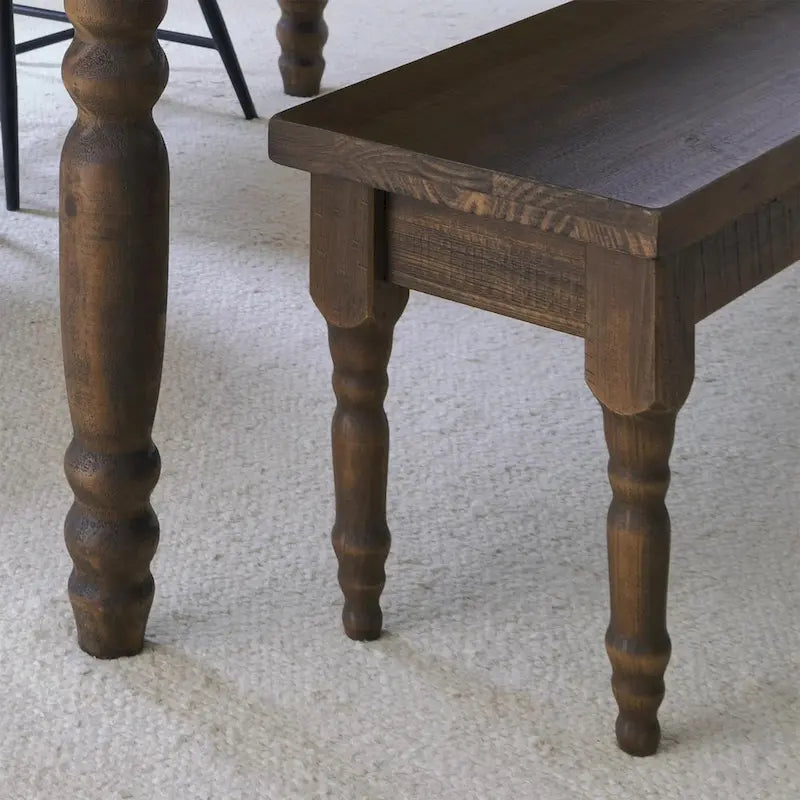 Banc de salle à manger en bois massif Grain Wood Furniture Valerie