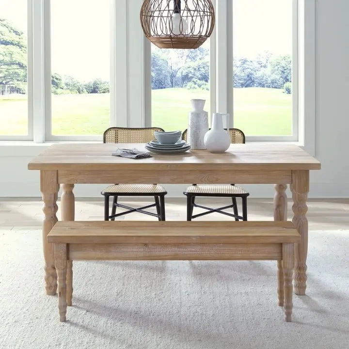 Banc de salle à manger en bois massif Grain Wood Furniture Valerie