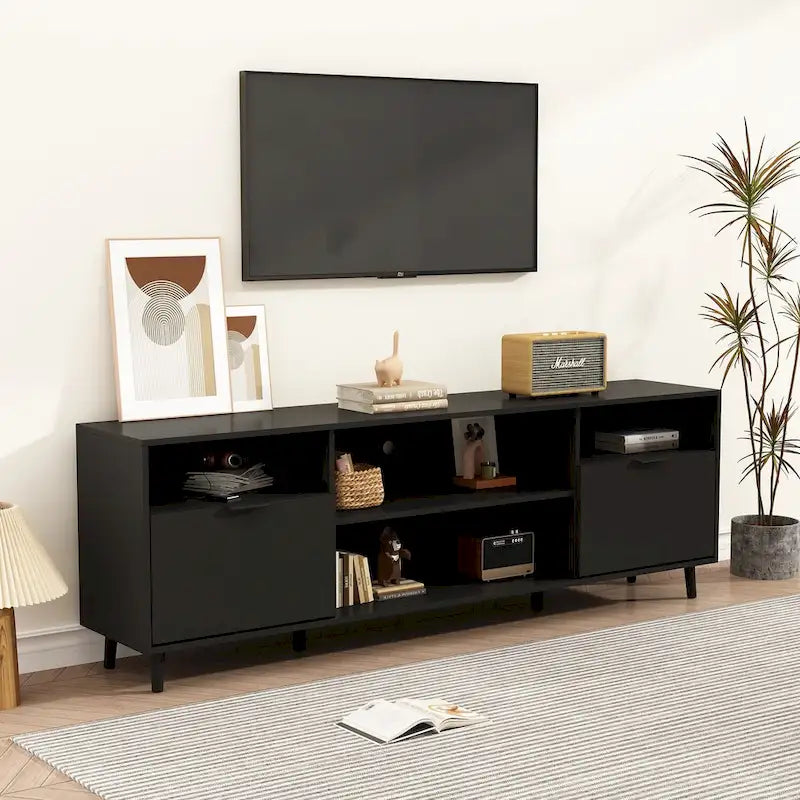 Cheminée électrique d'ambiance et meuble TV durable à faible consommation d'énergie