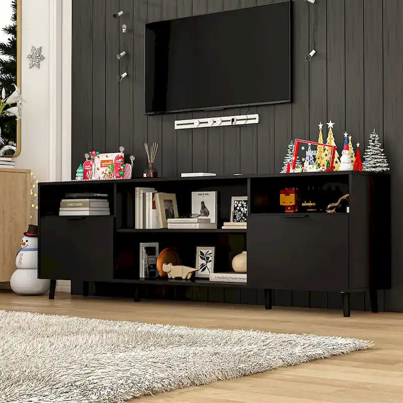 Cheminée électrique d'ambiance et meuble TV durable à faible consommation d'énergie