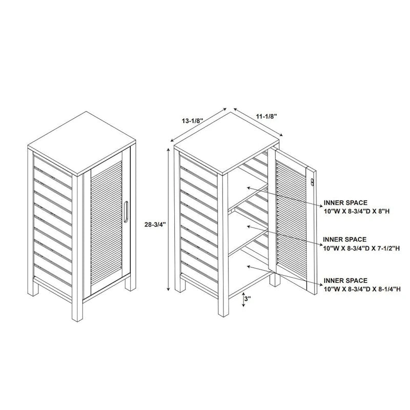 Meuble bas Bracken Bamboo