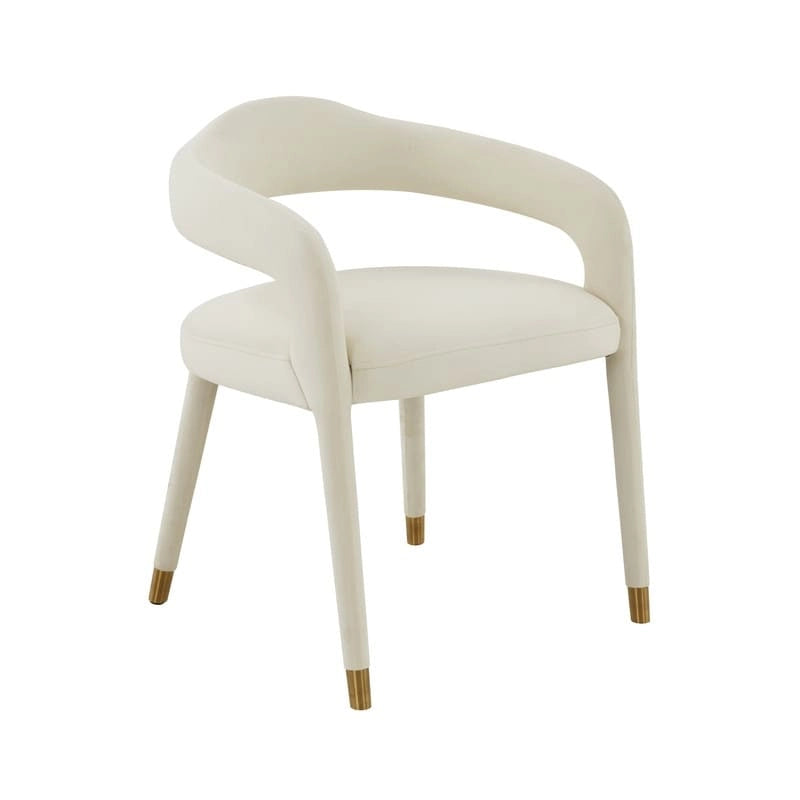 Chaise de salle à manger en velours Lucia