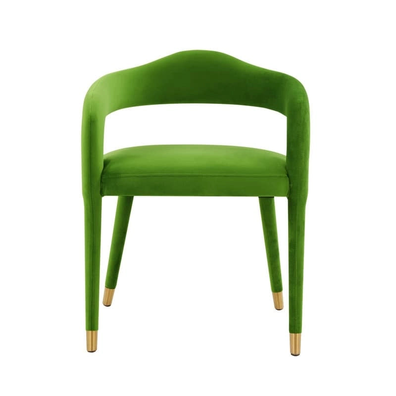 Chaise de salle à manger en velours Lucia