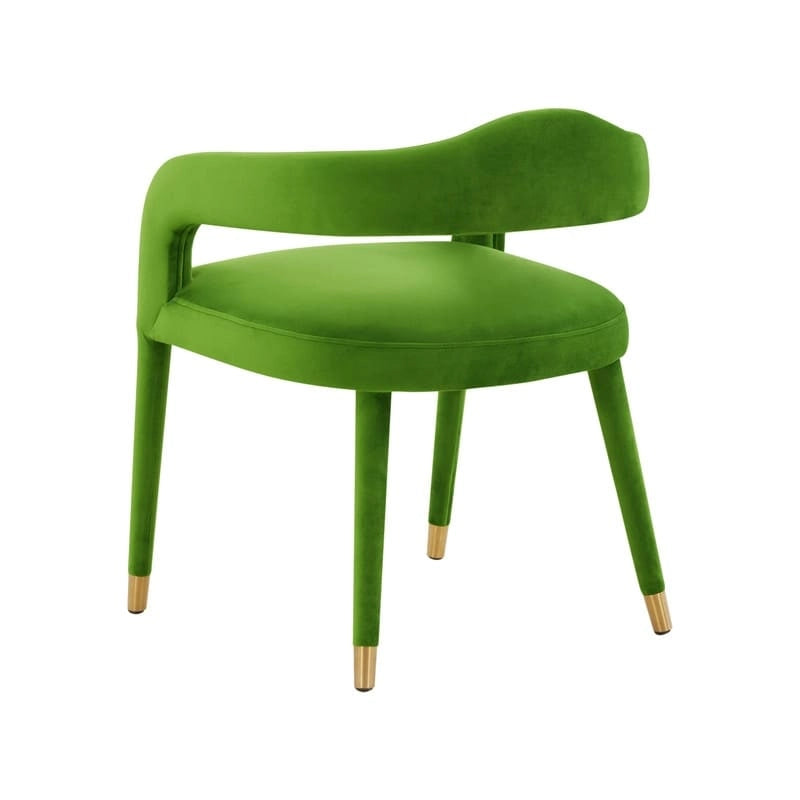 Chaise de salle à manger en velours Lucia