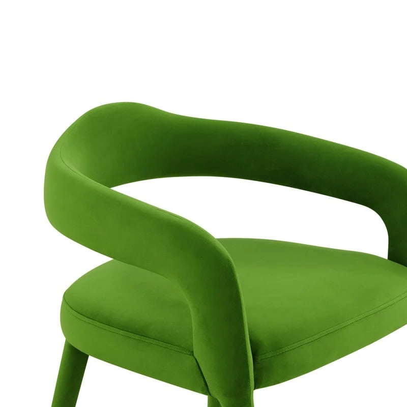 Chaise de salle à manger en velours Lucia