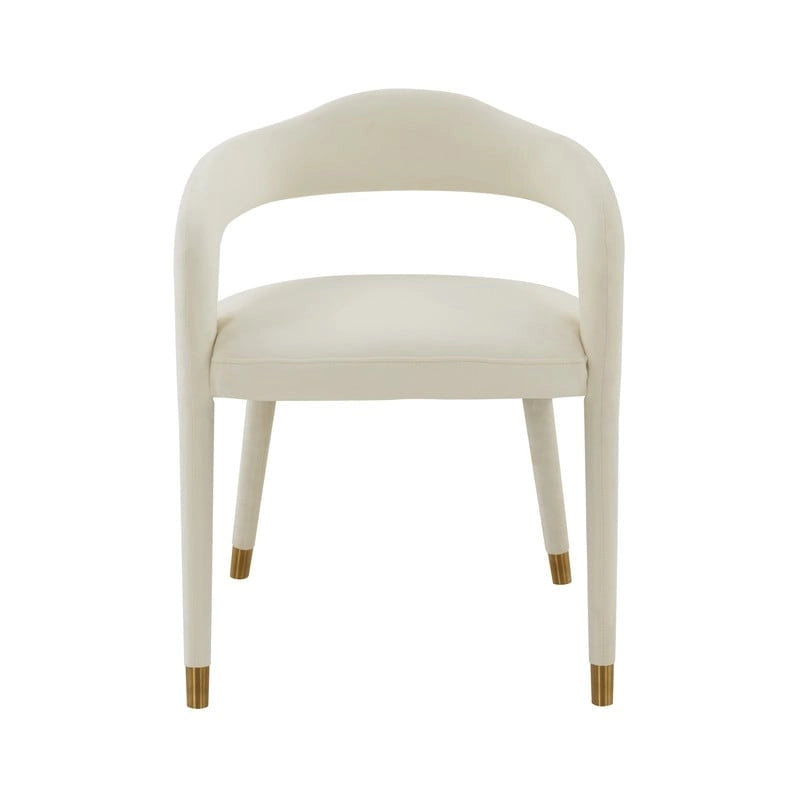 Chaise de salle à manger en velours Lucia