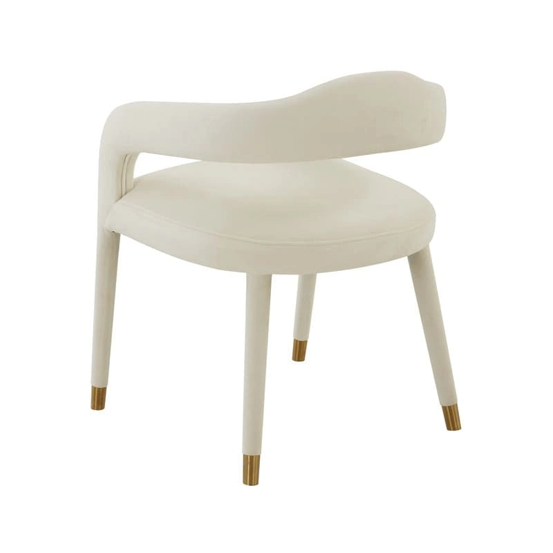 Chaise de salle à manger en velours Lucia