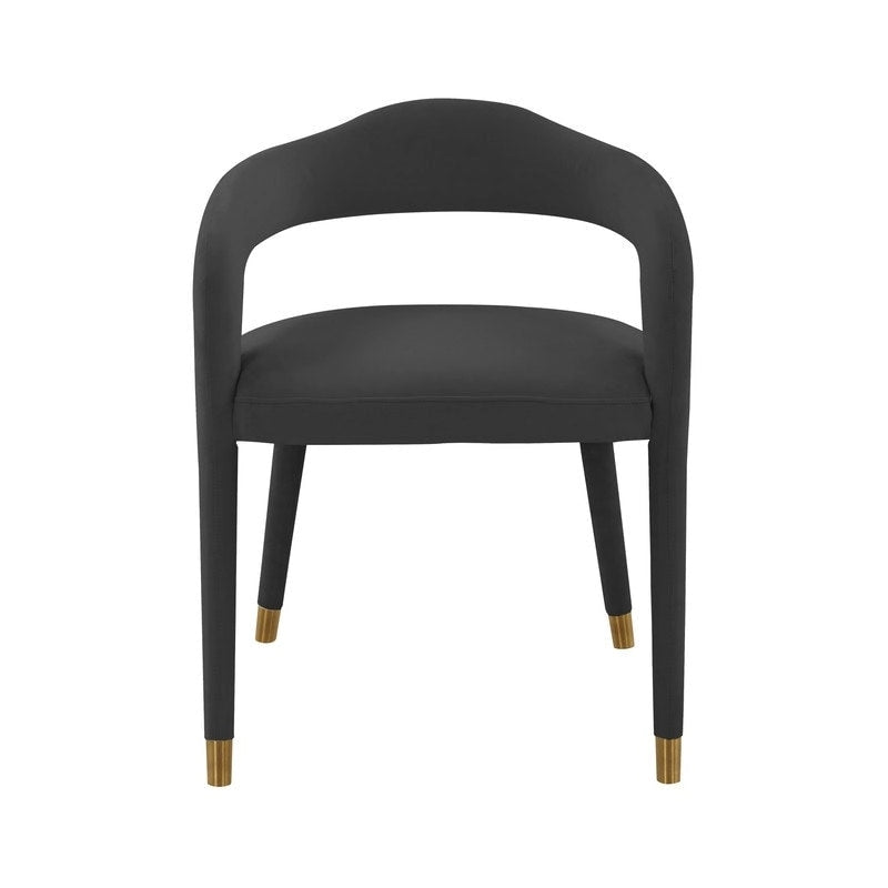 Chaise de salle à manger en velours Lucia