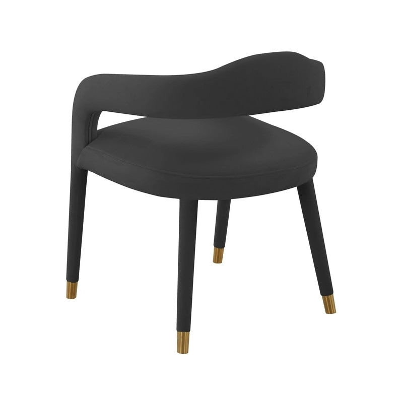 Chaise de salle à manger en velours Lucia