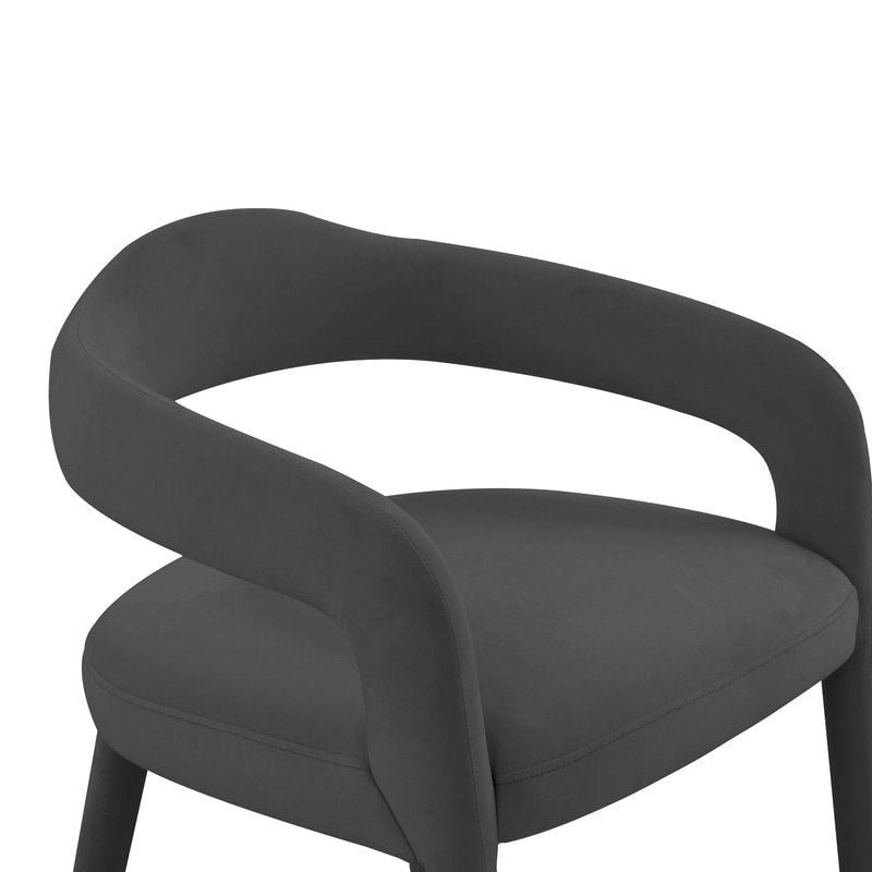 Chaise de salle à manger en velours Lucia
