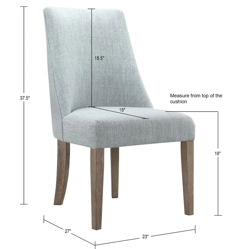 Martha Stewart Winfield, Lot de 2 chaises de salle à manger rembourrées
