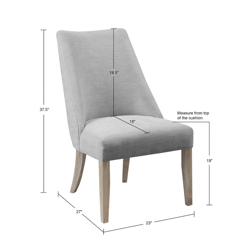 Martha Stewart Winfield, Lot de 2 chaises de salle à manger rembourrées