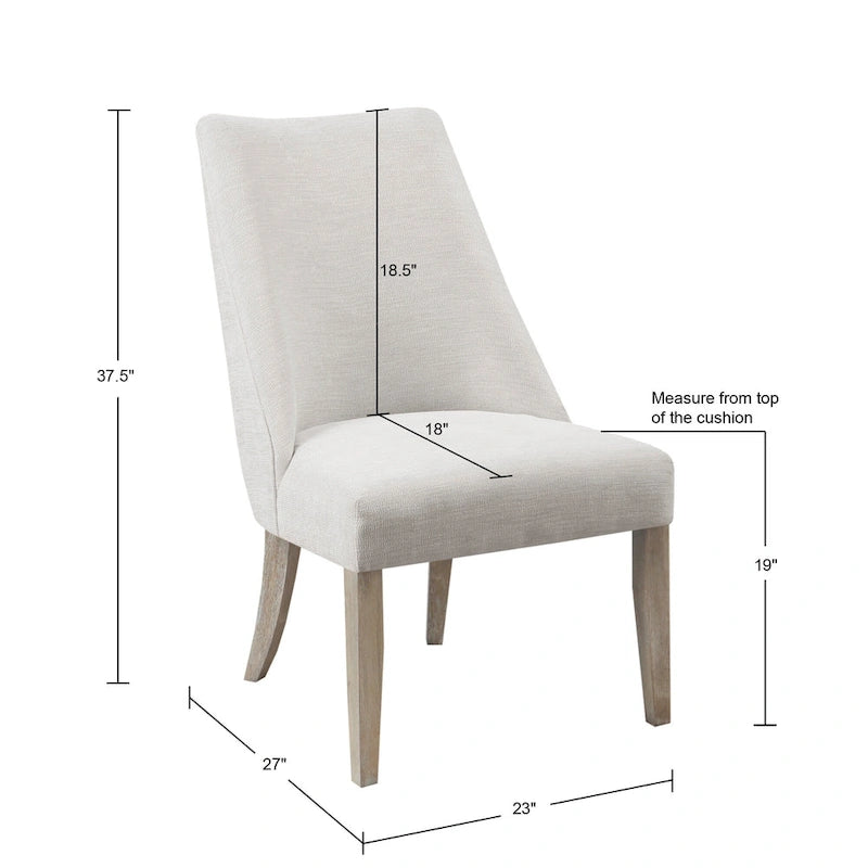 Martha Stewart Winfield, Lot de 2 chaises de salle à manger rembourrées