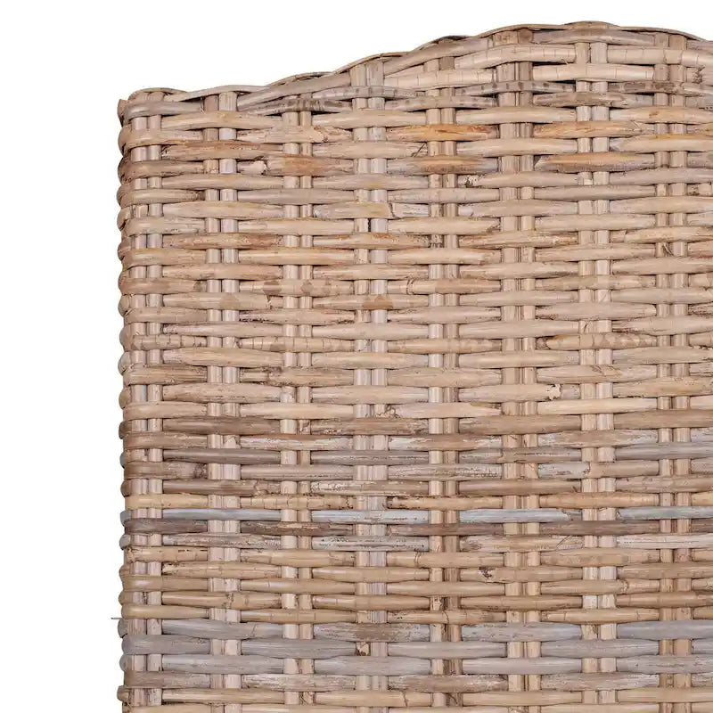 Chaises de salle à manger capitonnées en rotin naturel - Lot de 2 par East at Main
