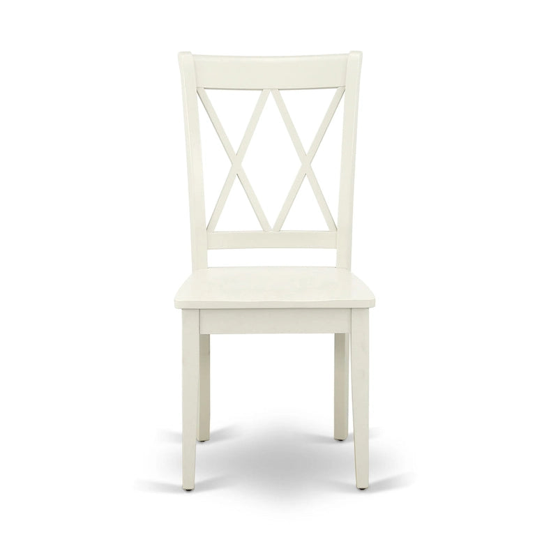 Ensemble de salle à manger East West Furniture - une table de cuisine rectangulaire et des chaises de dînette, blanc lin (option de pièces)