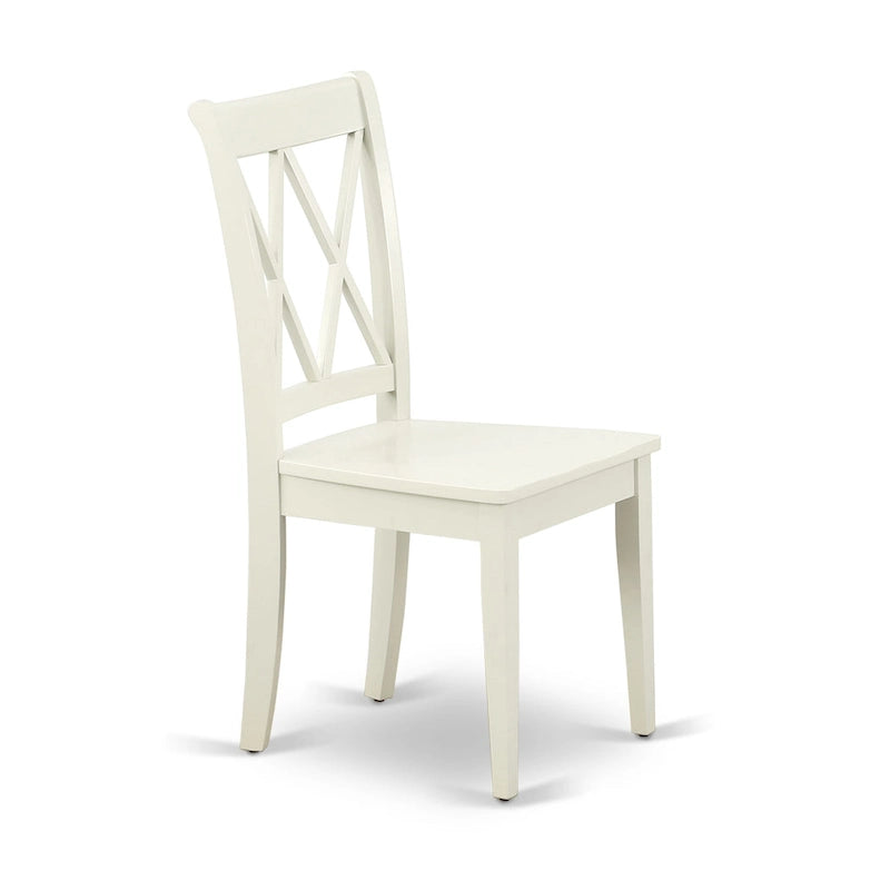 Ensemble de salle à manger East West Furniture - une table de cuisine rectangulaire et des chaises de dînette, blanc lin (option de pièces)