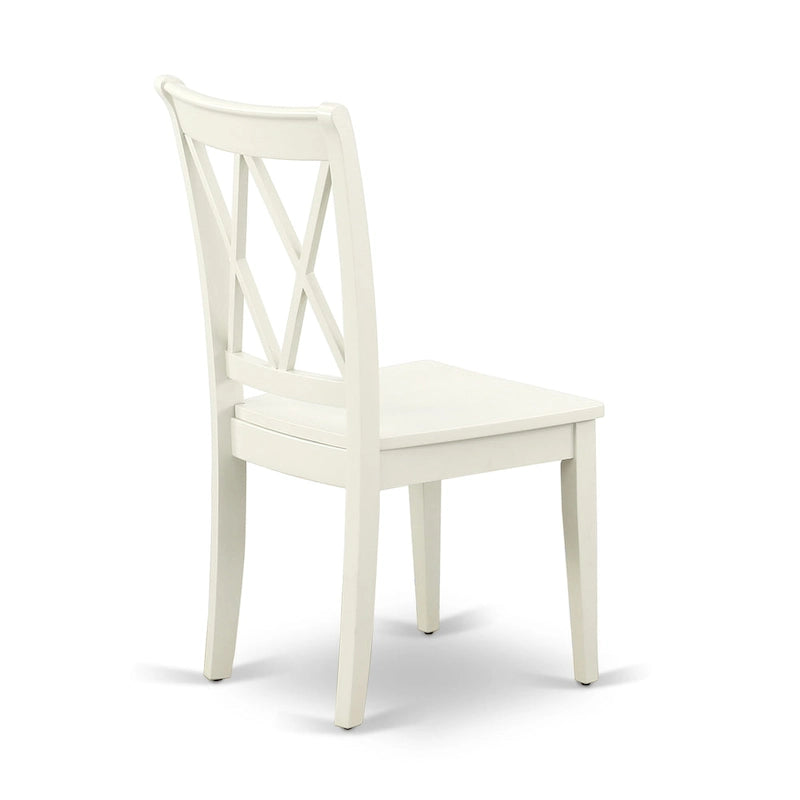 Ensemble de salle à manger East West Furniture - une table de cuisine rectangulaire et des chaises de dînette, blanc lin (option de pièces)