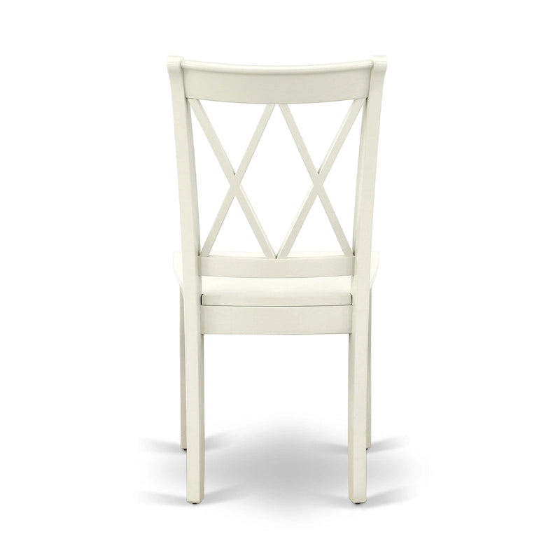 Ensemble de salle à manger East West Furniture - une table de cuisine rectangulaire et des chaises de dînette, blanc lin (option de pièces)