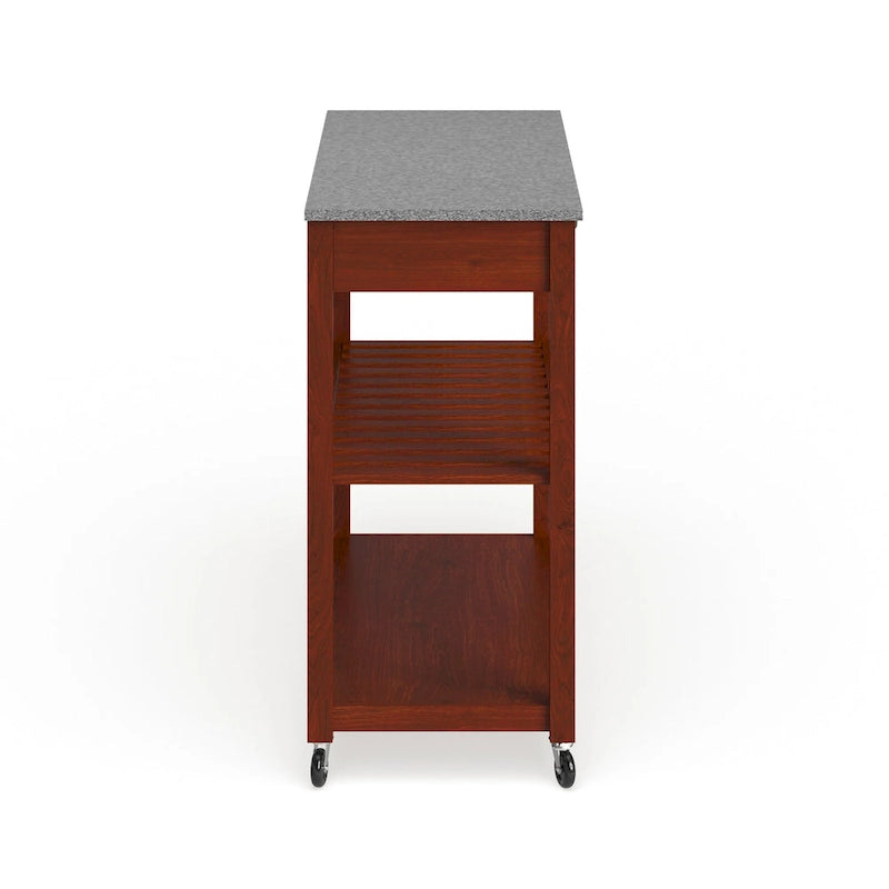 Chariot/Îlot de cuisine Crosley avec plateau en granite massif – 17p x 43L x 35H