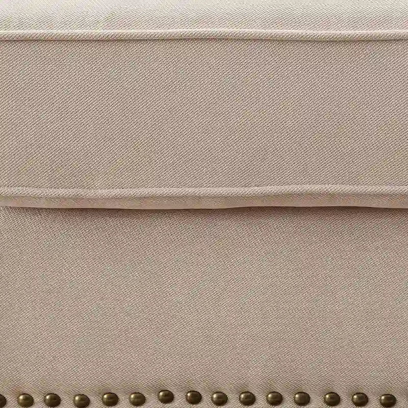 Canapé d'angle contemporain Riti en tissu beige par Furniture of America
