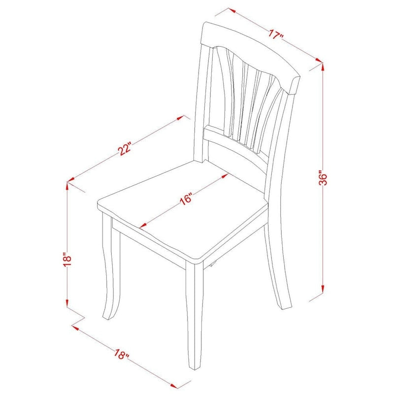 East West Furniture Ensemble de table de salle à manger comprenant une table ovale avec rallonge papillon et 4 chaises de salle à manger, Crème et Cerise
