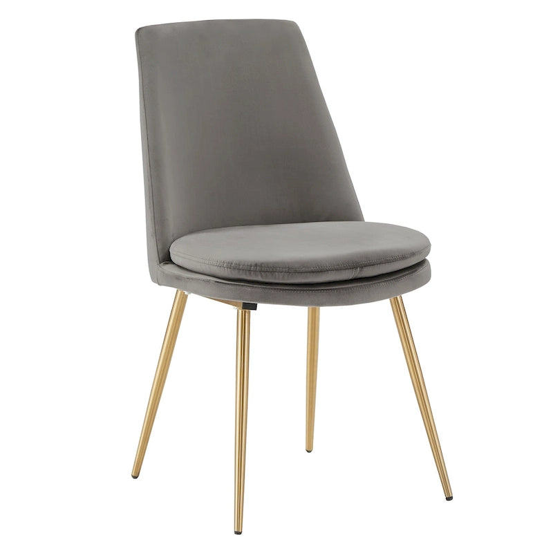 Ensemble de table à manger ronde Saki 43 po en faux marbre par iNSPIRE Q Modern