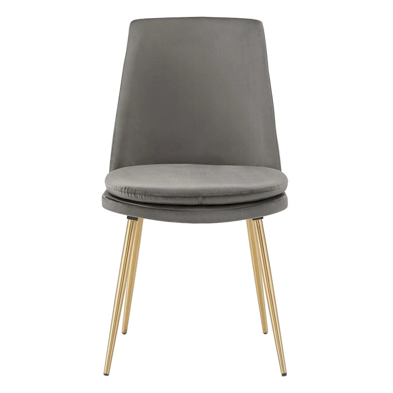 Ensemble de table à manger ronde Saki 43 po en faux marbre par iNSPIRE Q Modern
