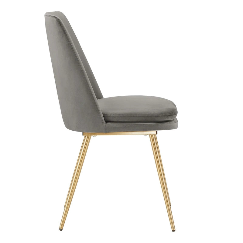 Ensemble de table à manger ronde Saki 43 po en faux marbre par iNSPIRE Q Modern