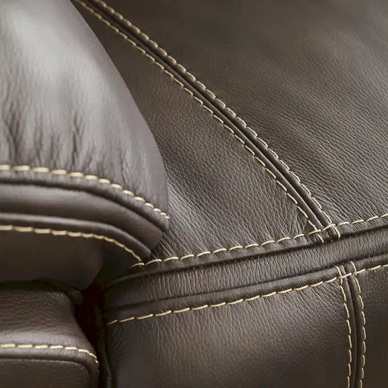 Sectionnel inclinable électrique 6 pièces Dunleith Brown de Signature Design by Ashley - 136L x 123P x 43H