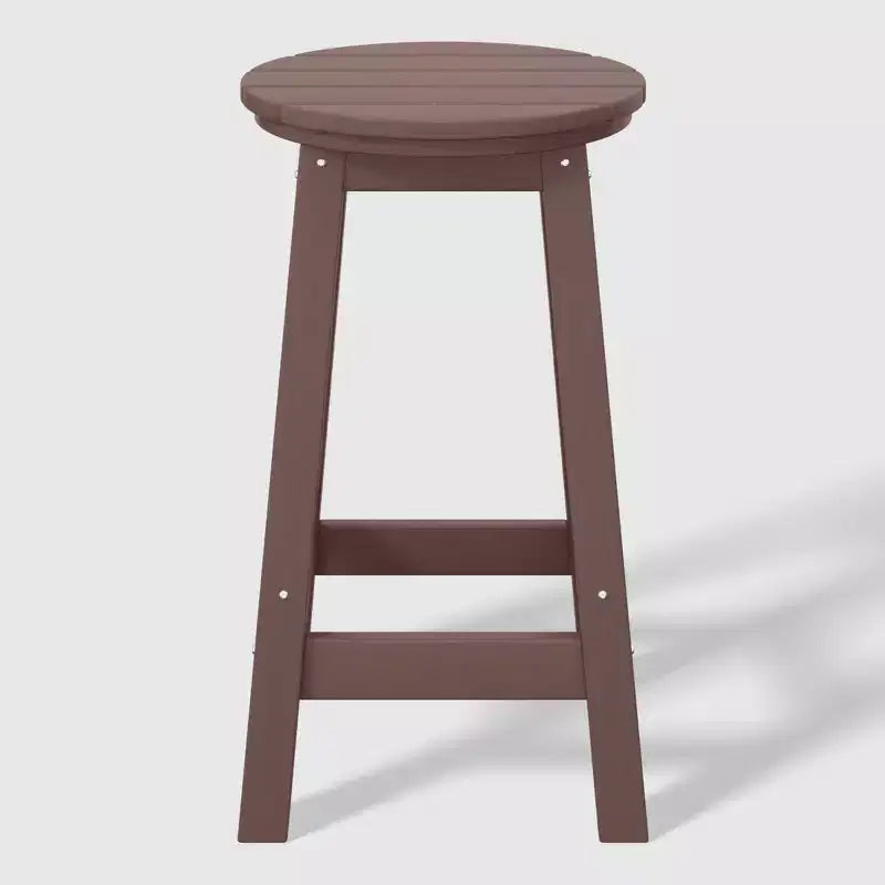 WestinTrends Malibu 24 Tabouret de comptoir rond sans dossier en polyéthylène haute densité résistant aux intempéries (lot de 2)