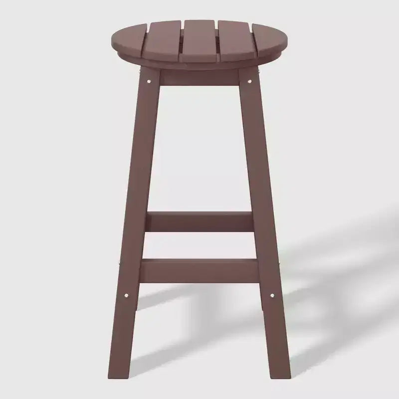 WestinTrends Malibu 24 Tabouret de comptoir rond sans dossier en polyéthylène haute densité résistant aux intempéries (lot de 2)