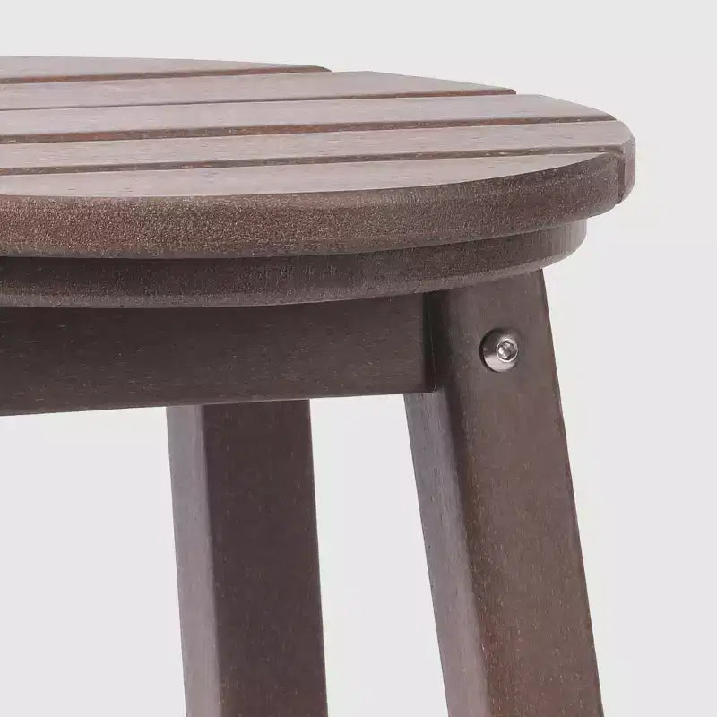 WestinTrends Malibu 24 Tabouret de comptoir rond sans dossier en polyéthylène haute densité résistant aux intempéries (lot de 2)