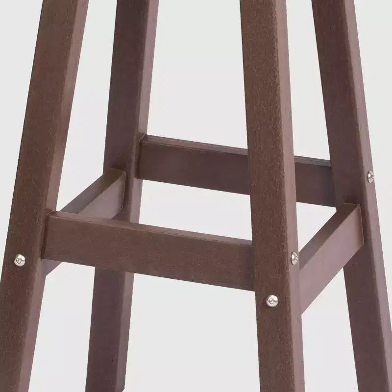 WestinTrends Malibu 24 Tabouret de comptoir rond sans dossier en polyéthylène haute densité résistant aux intempéries (lot de 2)