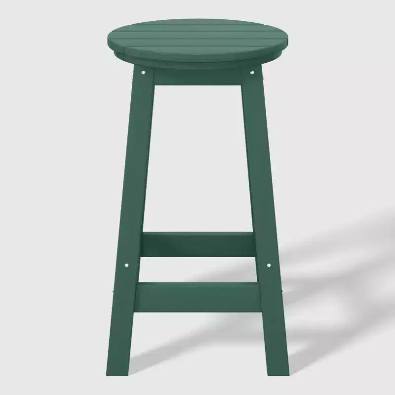 WestinTrends Malibu 24 Tabouret de comptoir rond sans dossier en polyéthylène haute densité résistant aux intempéries (lot de 2)