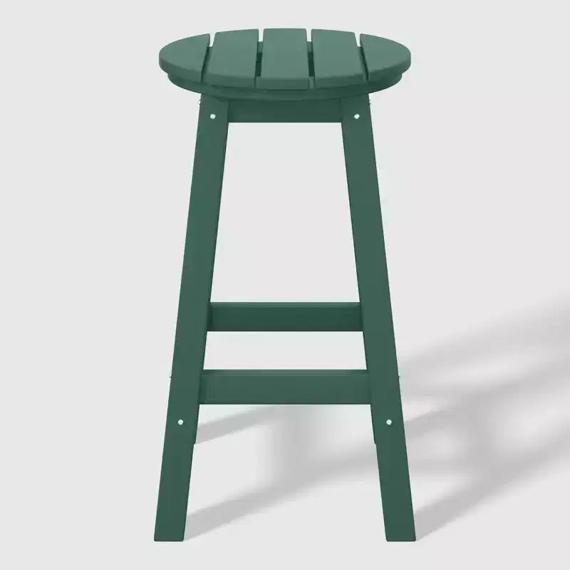 WestinTrends Malibu 24 Tabouret de comptoir rond sans dossier en polyéthylène haute densité résistant aux intempéries (lot de 2)