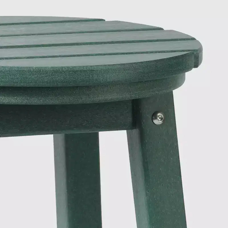 WestinTrends Malibu 24 Tabouret de comptoir rond sans dossier en polyéthylène haute densité résistant aux intempéries (lot de 2)