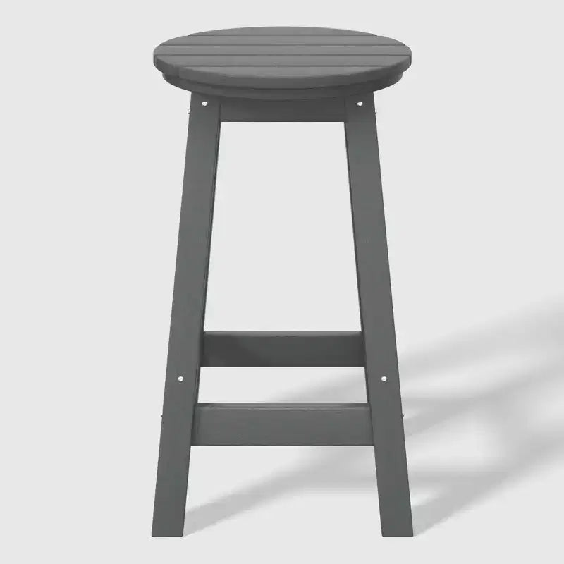 WestinTrends Malibu 24 Tabouret de comptoir rond sans dossier en polyéthylène haute densité résistant aux intempéries (lot de 2)