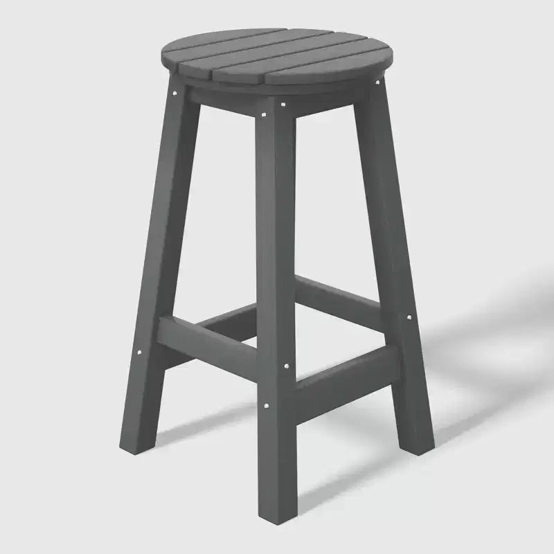 WestinTrends Malibu 24 Tabouret de comptoir rond sans dossier en polyéthylène haute densité résistant aux intempéries (lot de 2)