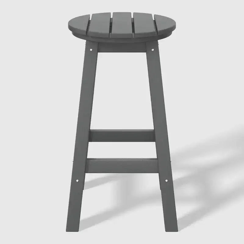 WestinTrends Malibu 24 Tabouret de comptoir rond sans dossier en polyéthylène haute densité résistant aux intempéries (lot de 2)