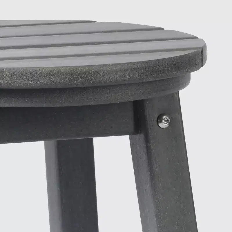 WestinTrends Malibu 24 Tabouret de comptoir rond sans dossier en polyéthylène haute densité résistant aux intempéries (lot de 2)